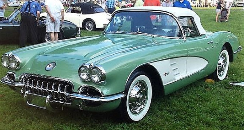 1960 Corvette Roadster - only 65 produced in this beautiful Cascade Green & Ermine White.