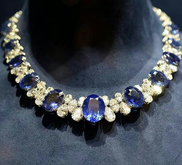 A Gorgeous Sapphire and Diamond Necklace by Chopard