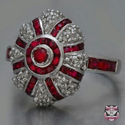 Art Deco Ruby and Diamond Ring