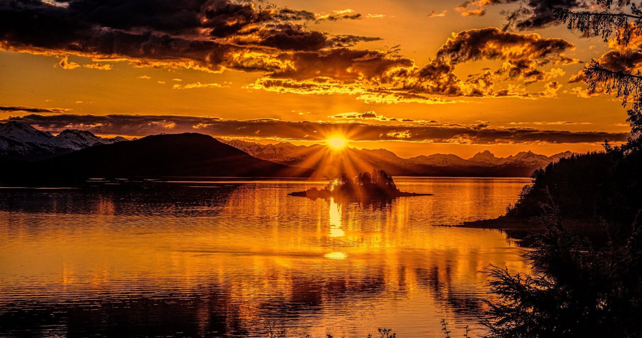 "Another stellar sunset at Inspiration Point. (Tee Harbor - Juneau, AK)."