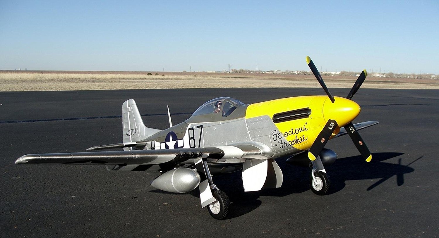 FMS P-51 Mustang Ferocious Frankie 6CH 1700mm (66.9") Wingspan with Flaps LED Retracs PNP RC Airplane Warbird