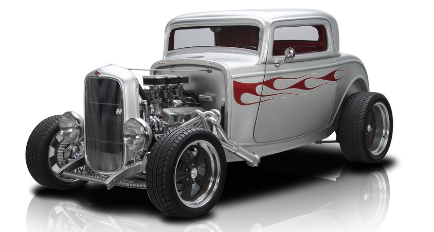 1932 Ford 3-Window Frame Off Built 3 Window Coupe 350 V8 700R4 4 Speed Automatic Ford 9" 3.89 A/C