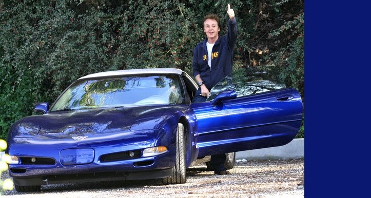 Sir Paul McCartney y su Corvette