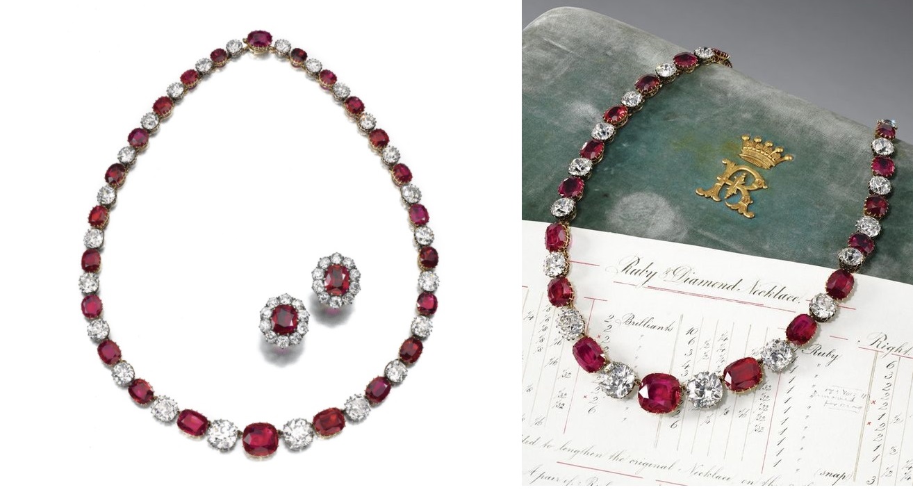 Rare and highly important ruby and diamond necklace, Late 19th Century