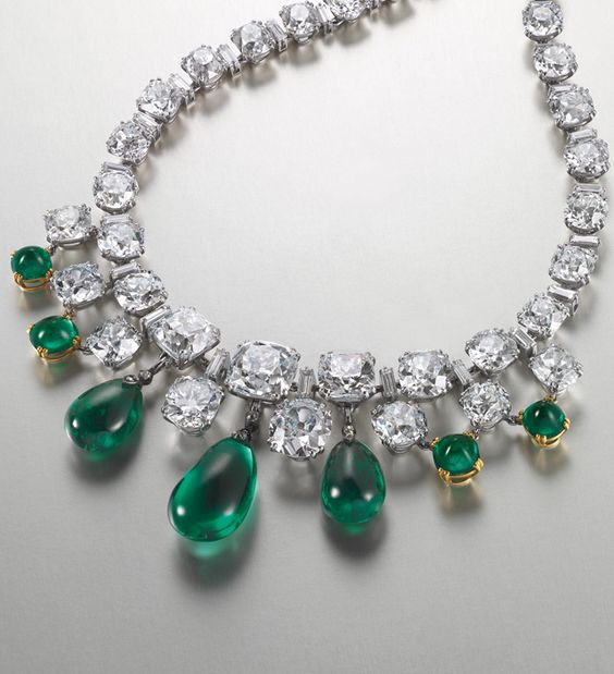 Exceptional emerald and diamond necklace by Boucheron, Christie's Hong Kong