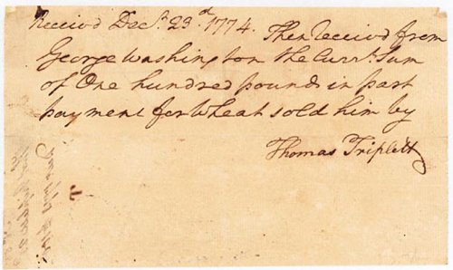 President George Washington - Autograph Document Signed In Text 12/23/1774
