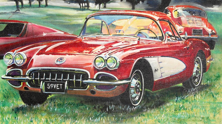 Painting Of A 1959 Corvette